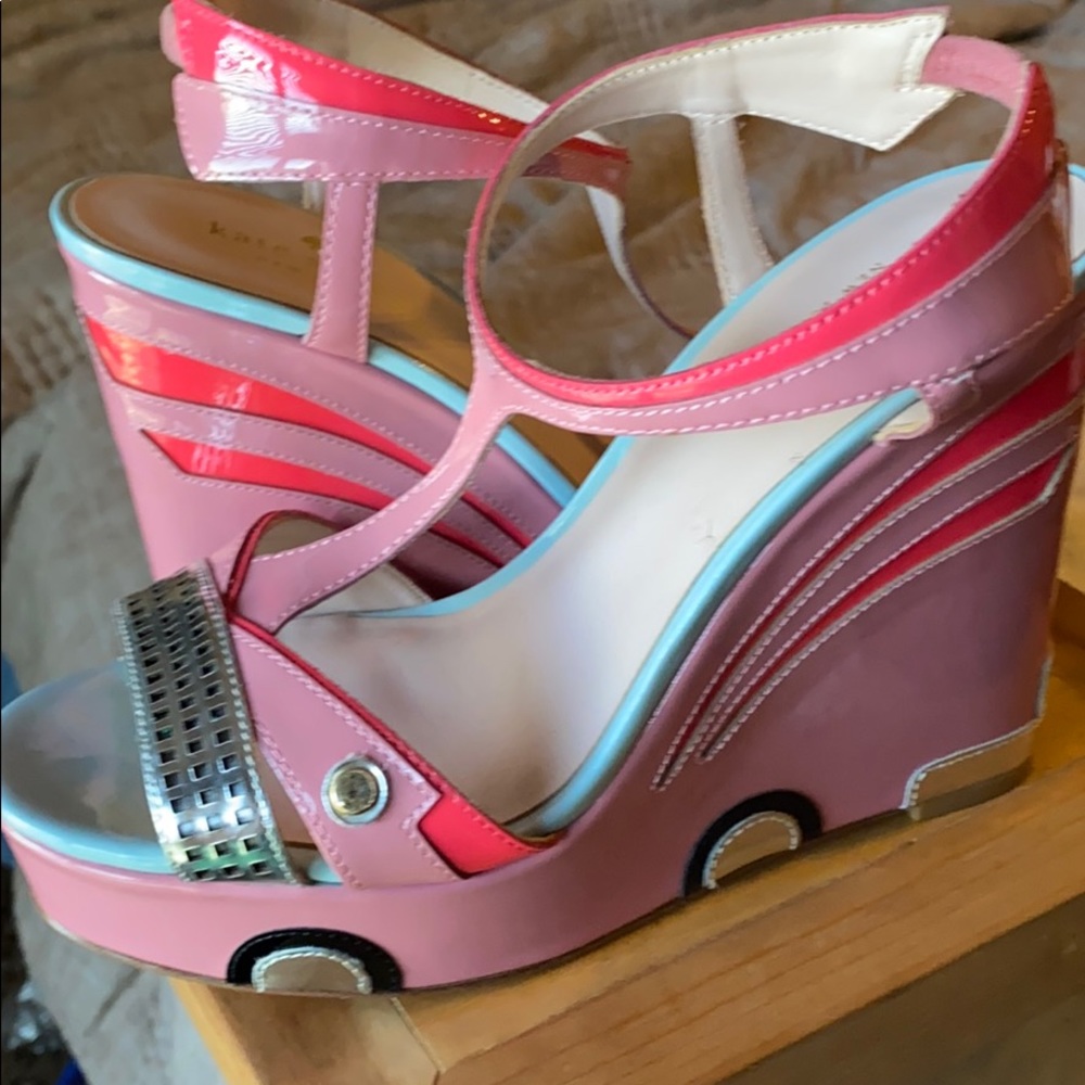 Whimsical Kate Spade ♠️ platform sandals!